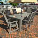 HIGHWOOD PROFESSIONAL 7-teiliges Outdoor-Esszimmer-Set 42x72
