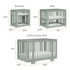 Babyletto Yuzu 8-in-1 umwandelbares Kinderbett mit All-Stages Umrüst-Kits