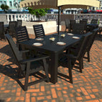HIGHWOOD PROFESSIONAL 7-teiliges Outdoor-Esszimmer-Set 42x72