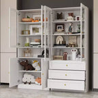 Famapy Combo Vitrinenschrank Bücherregal Organizer Speisekammer