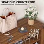 Moasis 5-stöckiger Schuhschrank für 20 Paar Schuhe mit Doppeltüren für den Eingangsbereich