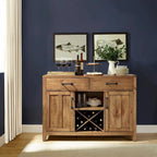 Crosley Roots Buffet mit Naturholz-Finish – 132 cm B x 46 cm T x 91 cm H