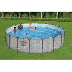 Bestway Steel Pro MAX Rundschwimmbecken Aufstellpool mit Pumpe & Abdeckung