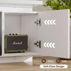 Skyzoo Elektrischer Kamin-TV-Ständer für Fernseher bis 80 Zoll mit LED-Beleuchtung & 4 Wechselstromsteckdosen, TV-Konsole für das Wohnzimmer