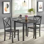 Landhaus-Essgruppe „Simple Living“ mit Klapptisch, 3-teilig