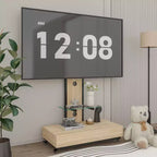TV-Ständer für 32-75-Zoll-Fernseher, höhenverstellbarer mobiler TV-Wagen mit Schublade und Rollen für Wohnzimmer, Schlafzimmer, Büros -ModernLuxe