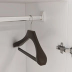 2-türiger Kleiderschrank, freistehender Schlafzimmerschrank mit Kleiderstange