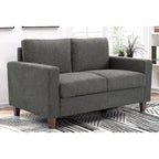 Miles Mid Century Modern Zweisitzer-Sofa mit Wendekissen Groß
