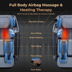 Costway Schwerelosigkeits-Massagesessel mit SL-Schiene und Taillenmassage