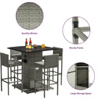 Moasis 5-teiliges Outdoor-Möbel-Set aus Polyrattan – 5-teilig