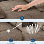 Massage-Liegesessel mit Heizfunktion – 360° drehbarer Schaukelstuhl, überdimensioniertes Einzelsitzer-Sofa mit Vibration, USB-Anschluss und Aufbewahrungstaschen für Wohnzimmer/Schlafzimmer