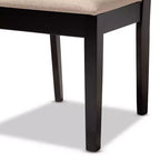4er-Set Caron Esszimmerstühle aus Massivholz – Baxton Studio