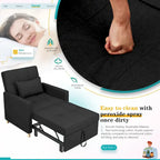 AECOJOY 3-in-1 Schlafsofasessel mit Kissen und verstellbarer Rückenlehne