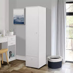 Kings Brand Furniture Corry Kleiderschrank, Weiß
