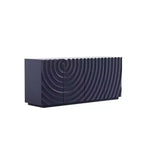 59 Modernes Spiral-Sideboard-Buffetschrank, flaches Kunst-Eingangs-Aufbewahrungsschrank mit 3D-Riffeltextur-Türen