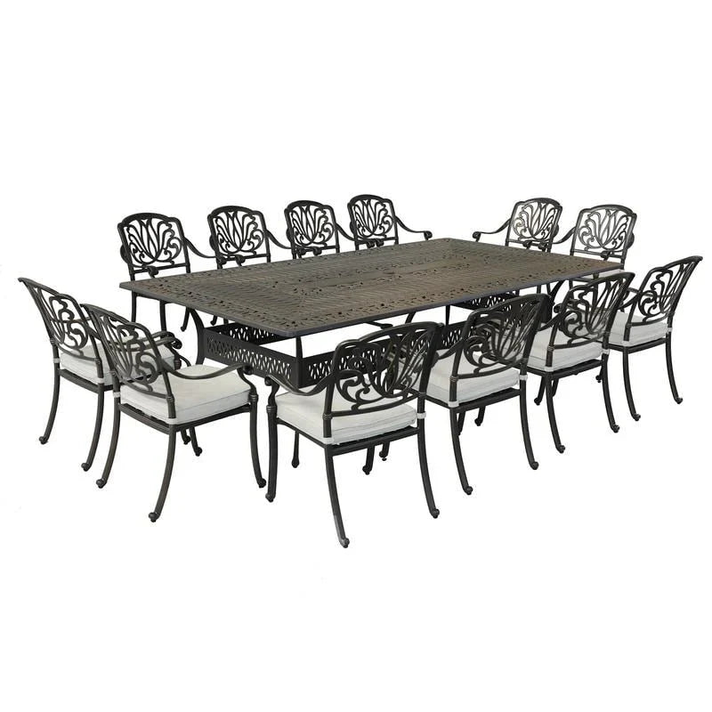 Manasquan 13-teiliges Essgruppe aus Gunmetal Aluminium von Havenside Home
