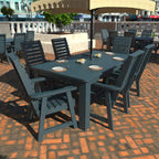 HIGHWOOD PROFESSIONAL 7-teiliges Outdoor-Esszimmer-Set 42x72
