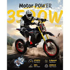 ECOLEAP 3500 W Peak Elektro-Dirtbike für Jugendliche & Erwachsene, 60 km/h Offroad E-Bike, 48 V 21 Ah Akku, bis zu 88 km Reichweite, 180 kg, 13+