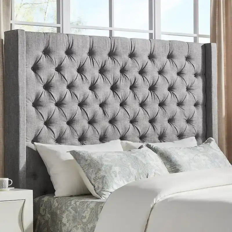 Naples Button-Tufted Wingback-Kopfteil ohne Bettgestell von iNSPIRE Q Artisan
