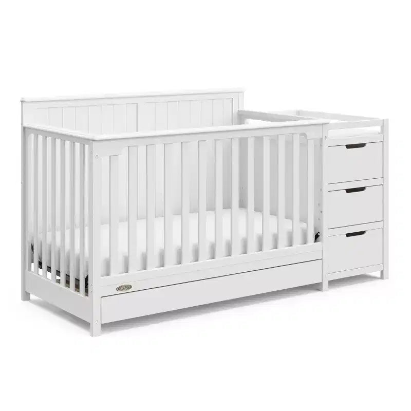 5-in-1 umbaubares Babybett und Wickeltisch mit Schublade