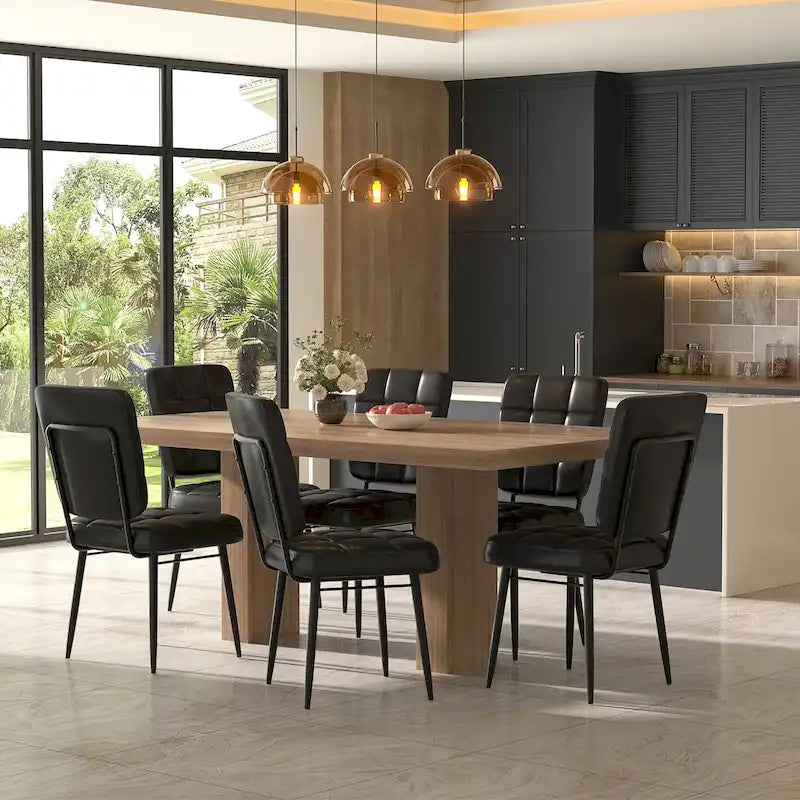 Moderne Esszimmerstühle 2er/4er/6er/8er Set, Polsterstühle mit dickem Kissen für Esszimmer
