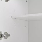 77H Freistehender Küchenschrank, Bauernhaus-Vorratskammer mit verstellbaren Einlegeböden, Türablagen, Schubladen und Weinregalen – ModernLuxe