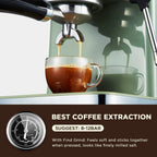 Espressomaschine mit Milchaufschäumer Dampf