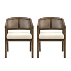 Christopher Knight Home - Esszimmerstuhl mit Rohrgeflecht (2er-Set)