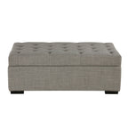 Klappsofa, 126 cm breiter Ottoman mit Klappsofa, wandelbarer Ottoman-Schlafsessel mit Memory-Matratze und getuftetem Design