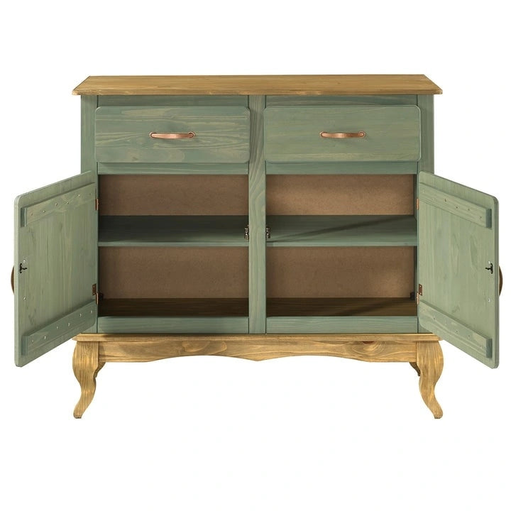 Holz-Sideboard Grün