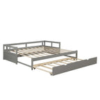 Ausziehbares Tagesbett mit Ausziehfunktion, Holztagesbett mit Ausziehfunktion