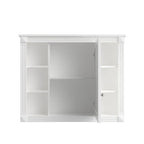 Moderner 36'' Badschrank mit Aufsatzwaschbecken und Spiegelschrank, 2 Türen und 2 Schubladen