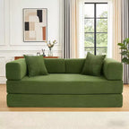 Dyonery 78 Klappsofabett, umwandelbare Kordsofa-Couch, King-Size-Bodenschläfer, 4-in-1 DIY-Kombination, modulares Sofabett, ausklappbares bequemes Sofa.