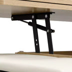 Multifunktionaler moderner Couchtisch mit Hebefunktion, verstecktem Stauraum, 4 Hockern und Rollen, perfekt für moderne Wohnbereiche