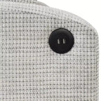 61.6 Modernes Chenille-Schlafsofa mit USB-Anschlüssen, Becherhaltern und verstellbarer Rückenlehne für Wohnzimmer, Apartment