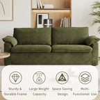 Dyonery 86 Cloud Loveseat Sofa, tiefer Sitz & breite Armlehnenkissen, stabiler Rahmen, atmungsaktives ergonomisches Design