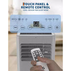 Flarhetoric Mobile Klimaanlagen, 10000 BTU Kühlen/Ventilator/Entfeuchten 3-IN-1 Mobiles Klimagerät für Räume bis 52 m², Geräte für geräuscharme Zimmer
