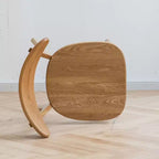 MAYEERTY 4er-Set Esszimmerstühle aus Massivholz, Naturholzstühle für Küche Esszimmer Wohnzimmer