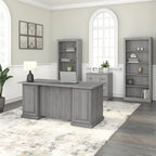 Bush Furniture Saratoga Chefsessel mit Schubladen und Stauraum