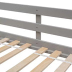 Doppel-Loftbett in Hausform, Holzspielhaus-Loftbett mit Leiter und Schutzgittern für Kinder