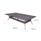 Manasquan 13-teiliges Essgruppe aus Gunmetal Aluminium von Havenside Home