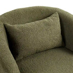Gepolsterter drehbarer Fauteuil mit Stauraum, moderner Wohnzimmer-Sessel für Schlafzimmer/Büro/Lesebereiche