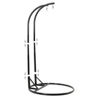 LeisureMod 2-Person Hängesessel mit Ständer – Outdoor/Indoor Rattan Korbsessel Garten-Schaukelhängematte mit Kissen