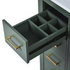 30 Zoll Einzelwaschtisch-Badschrank mit Unterschrank und 3 Schubladen – Schwarz / Blau / Grün / Indigo / Weiß