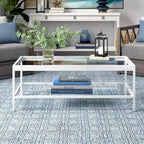 Alexis Couchtisch aus Metall und Glas
