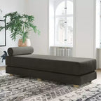 Tagesbett / ausklappbares Schlafsofa (Queensize) - Microvelvet