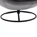 Okak Samt-Akzentsessel mit Ottoman, moderner Armloser Sessel im Mid-Century Stil für das Wohnzimmer, weicher bequemer Sessel zum Fernsehen, Gaming