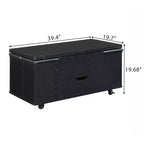 Multifunktionaler moderner Couchtisch mit Hebefunktion, verstecktem Stauraum, 4 Hockern und Rollen, perfekt für moderne Wohnbereiche