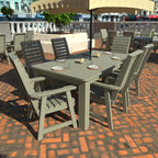 HIGHWOOD PROFESSIONAL 7-teiliges Outdoor-Esszimmer-Set 42x72