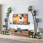 Pflanzenständer für den Innenbereich, 6-stöckiges Blumenregal für Haus und Garten – 2er-Set
